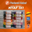 Kabel Listrik Serabut FEDERAL KABEL NYAF 1x1 100m Roll