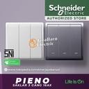 Saklar SCHNEIDER PIENO 3Gang 3 Gang 1 Arah Hotel Putih Silver Lavender