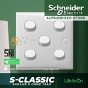 Saklar SCHNEIDER S-Classic Classic 5Gang 5 Gang 1 Arah 2 Arah Hotel