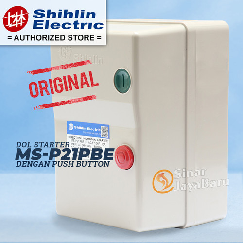 SHIHLIN DOL Magnetic Motor Starter MSP21PBE MS-P21PBE Dengan Push Button