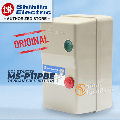 SHIHLIN DOL Magnetic Motor Starter MSP11PBE MS-P11PBE Dengan Push Button