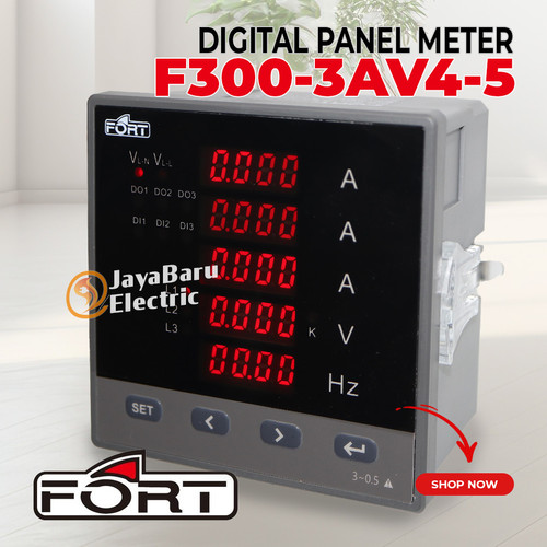 Digital Power Meter FORT 3Phase 4Wire 5Baris FCN300 FCN300-3AV4-5