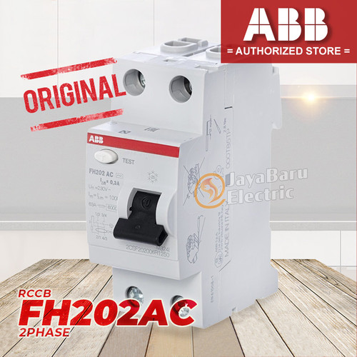 RCCB ELCB ABB FH202 FH202AC 2P 25A 40A 63A 30ma 300ma