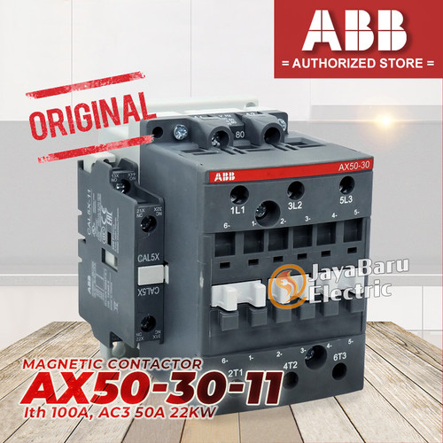 Kontaktor Contactor ABB AX50 AX50-30-11 50A 110V 220V 380V