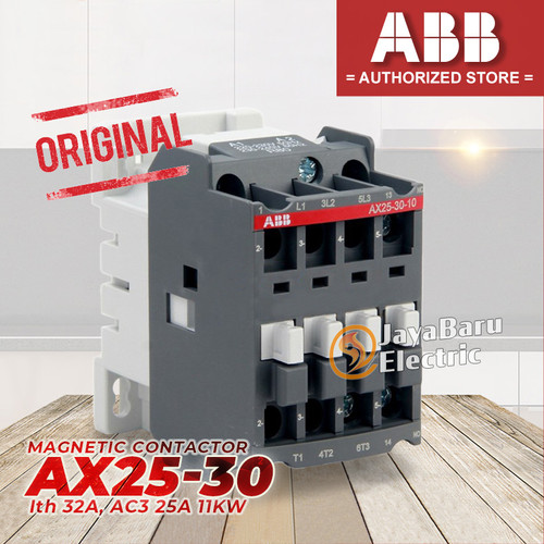 Kontaktor Contactor ABB AX25 AX25-30-10 AX25-30-01 24V 110V 220V 380V