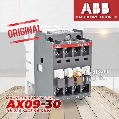 Kontaktor Contactor ABB AX09 AX09-30-10 AX09-30-01 24V 110V 220V 380V