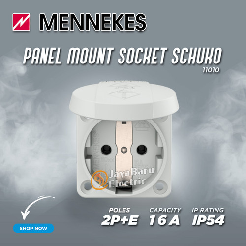 MENNEKES Panel Mount Socket Schuko 2P+E 16A 11010