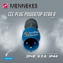 MENNEKES Plug Connector PowerTop XTra R 2P+E / 3 Pin 63A IP44