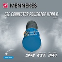MENNEKES Connector Mobile Socket 2P+E / 3 Pin 63A IP44