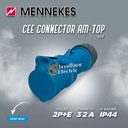 MENNEKES Plug Connector Mobile Socket Set 2P+E / 3 Pin 32A IP44