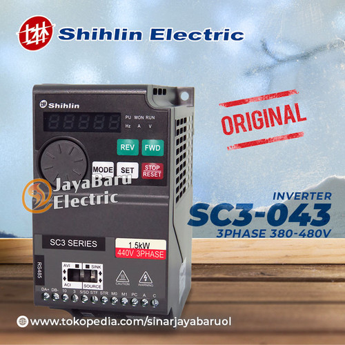 Inverter SHIHLIN SC3 043 SC3-043 3P 380V 0.4kW 0.75kW 1.5kW