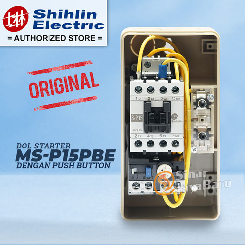 SHIHLIN DOL Magnetic Motor Starter MSP15PBE MS-P15PBE Dengan Push Button