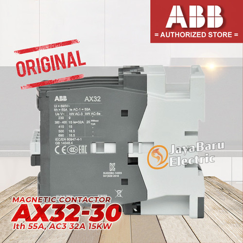Kontaktor Contactor ABB AX32 AX32-30-10 AX32-30-01 24V 110V 220V 380V