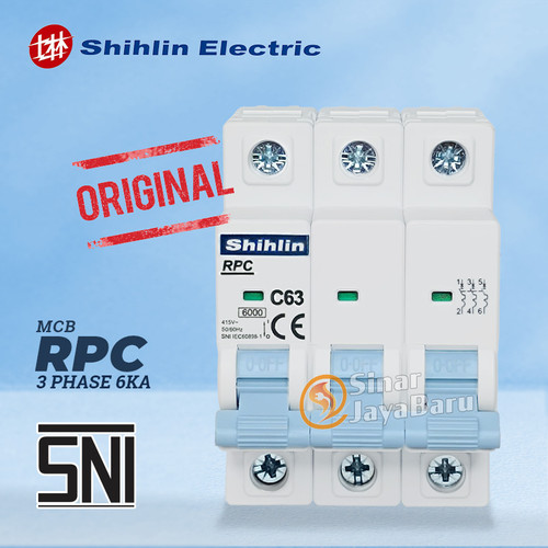 SHIHLIN MCB RPC 3P 6A 10A 16A 20A 25A 32A 40A 50A 63A