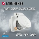 MENNEKES Panel Mount Socket Schuko 2P+E 16A 11010