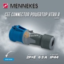 MENNEKES Connector Mobile Socket 2P+E / 3 Pin 63A IP44