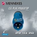 MENNEKES Plug Wall Mount Socket Receptacle Set 2P+E / 3 Pin 16A IP44