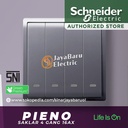Saklar SCHNEIDER PIENO 4Gang 4 Gang 1 Arah Hotel Putih Silver Lavender