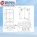 SHIHLIN DOL Magnetic Motor Starter MSP21PBE MS-P21PBE Dengan Push Button