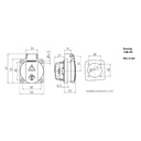 MENNEKES Panel Mount Socket Schuko 2P+E 16A 11010