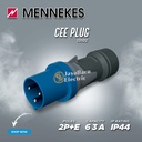 MENNEKES Plug Panel Mount Socket Receptacle Set 2P+E / 3 Pin 63A IP44