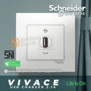 Stop Kontak USB Charger SCHNEIDER VIVACE