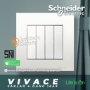 Saklar SCHNEIDER VIVACE 4Gang 4 Gang 1 Arah Hotel