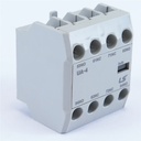 Kontak Bantu Auxiliary Samping LS UA4 UA-4 2NO2NC 4NO 4NC 3NO1NC