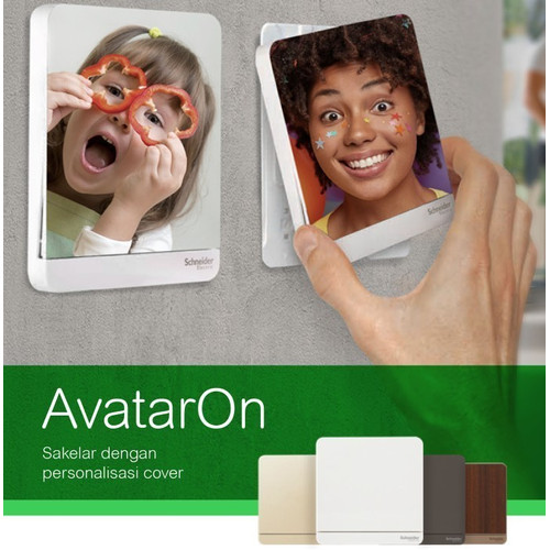 Saklar SCHNEIDER AvatarOn Avatar On 4Gang 4 Gang 1 Arah Hotel Gold