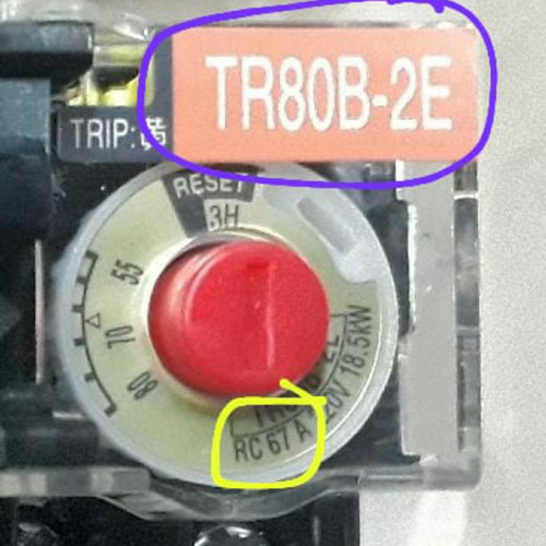 Thermal Overload Relay HITACHI TR80B TR80B-2E TR80B2E