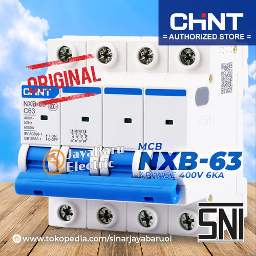 MCB Chint NXB-63 NXB63 4P 1A 2A 4A 6A 10A 16A 20A 25A 32A 40A 50A 63A
