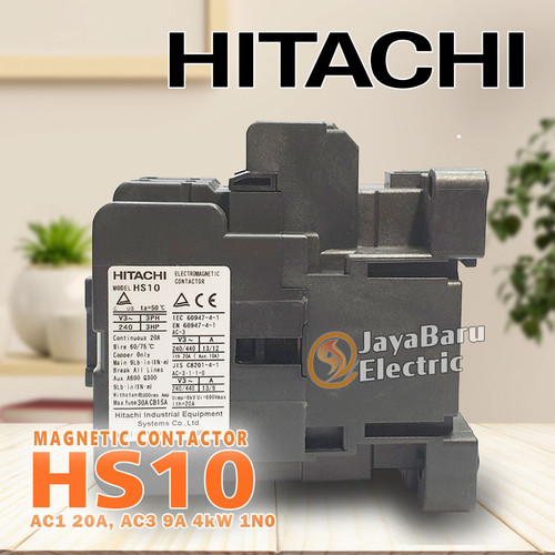Contactor Kontaktor HITACHI HS10 110V 220V 380V