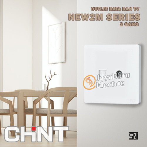 Stop Kontak TV Telepon Outlet Chint New2M