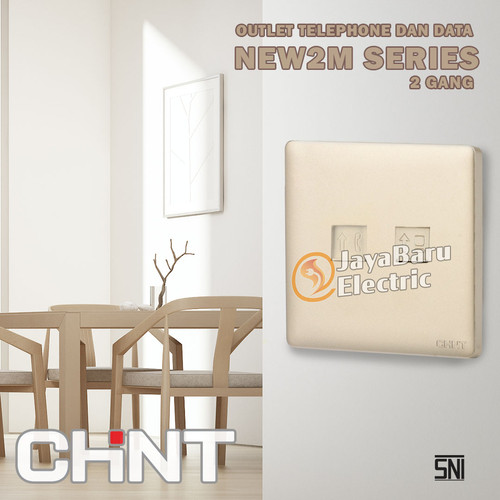 Stop Kontak Telepon Data Outlet Chint New2M