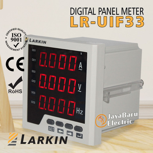 Power Multi Ampere Volt HZ Meter Digital 1 Phase LARKIN LR-UIF33