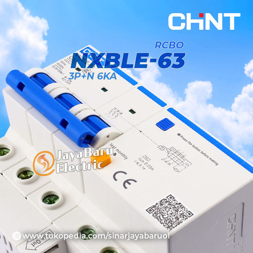 RCCB ELCB RCBO Chint NXBLE-63 NXBLE63 3P+N 40A 50A 63A