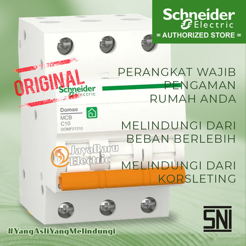 MCB Schneider Domae 3P 25A 32A 40A 50A 63A 6kA SNI