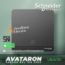 Saklar Bel Bell SCHNEIDER AvatarOn Avatar On Putih Gold Dark Grey Wood