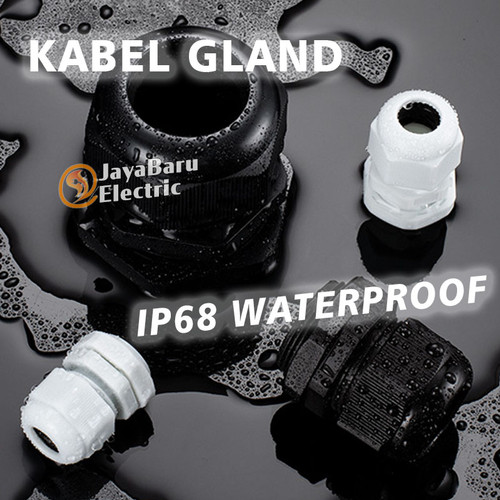 Kabel Glen Gland Cable PG-7 PG7 Putih Hitam