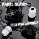 Kabel Glen Gland Cable PG-7 PG7 Putih Hitam