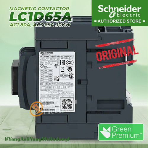 Kontaktor Contactor Schneider LC1D65A 24V 42V 48V 110V 220V 380V