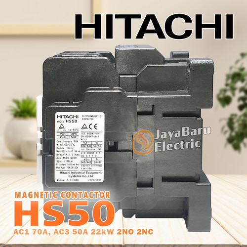 Contactor Kontaktor HITACHI HS50 110V 220V 380V