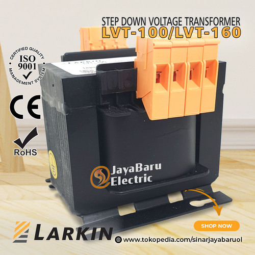 Trafo Step Down Larkin LVT-100 100VA output 220V 110V 48V 36V 24V 12V