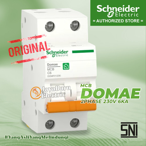 MCB Schneider Domae 2P 25A 32A 40A 50A 63A 6kA SNI
