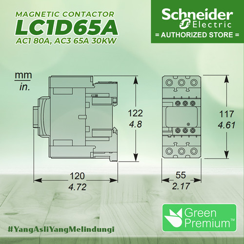 Kontaktor Contactor Schneider LC1D65A 24V 42V 48V 110V 220V 380V