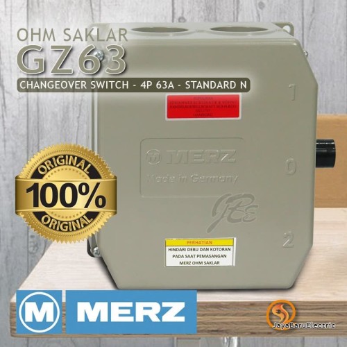 COS / Ohm Saklar / Cam Switch / Changeover Switch Merz 4P 63A GZ63