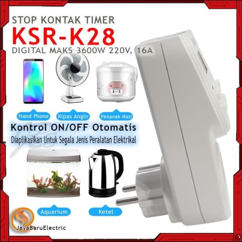 Stop Kontak Timer Digital KAISER KSR-K28
