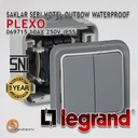 Saklar 2 Gang Hotel LEGRAND PLEXO Outbow Outdoor Waterproof 069715