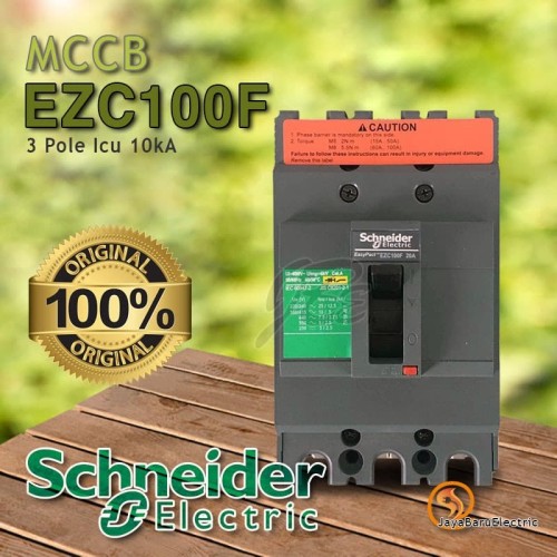 MCCB Schneider EasyPact EZC100F 3P 15A 20A 25A 30A 40A 50A