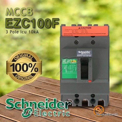 MCCB Schneider EasyPact EZC100F 3P 60A 75A 80A 100A